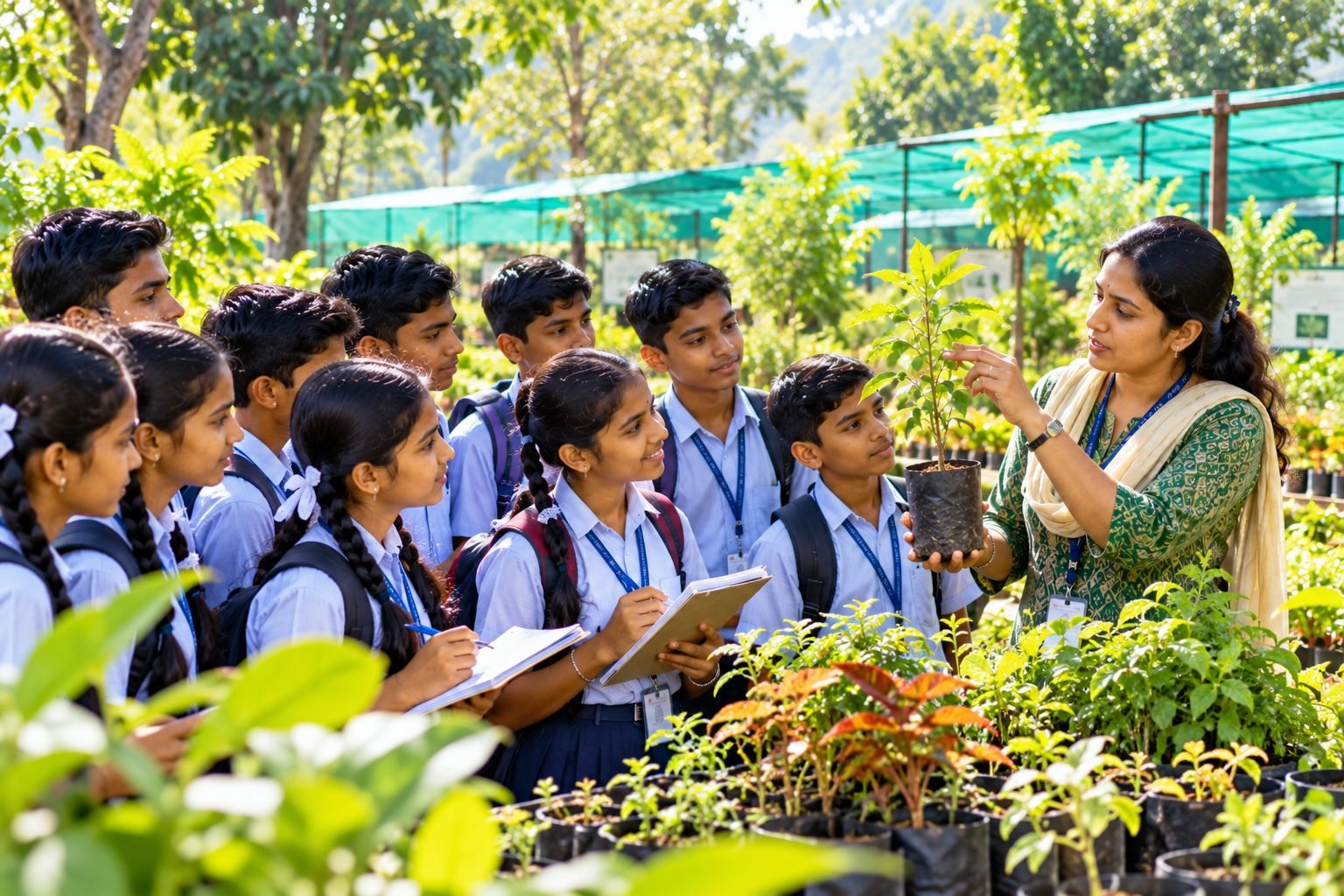 students visit to nursery